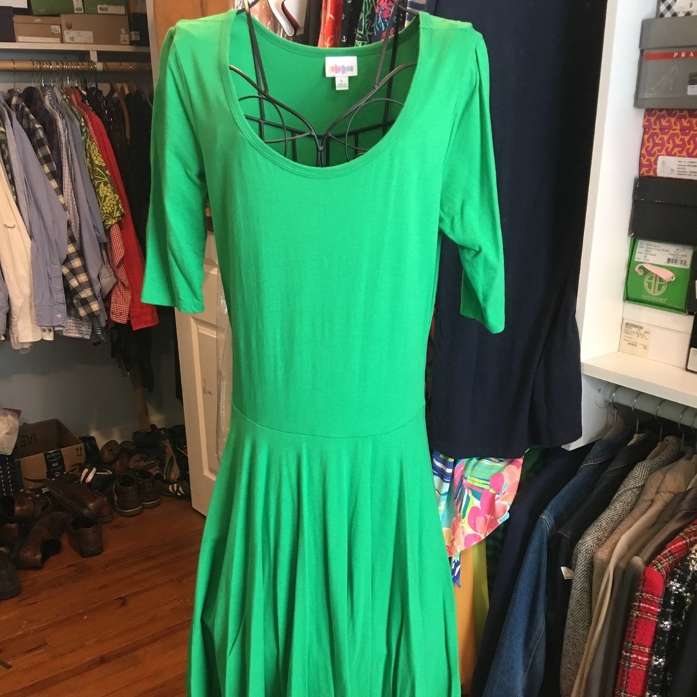 Kelley Kelly Green Cotton Lularoe Nicole Large